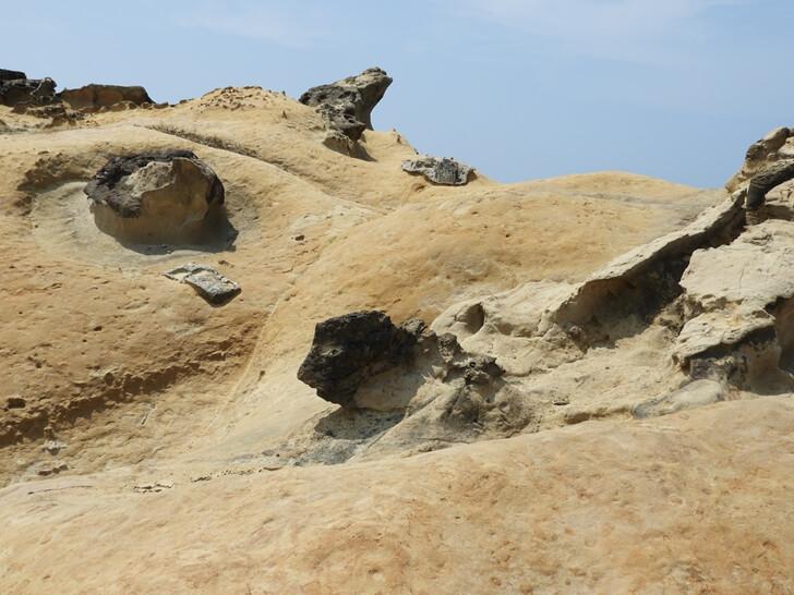 野柳地質公園內的奇景