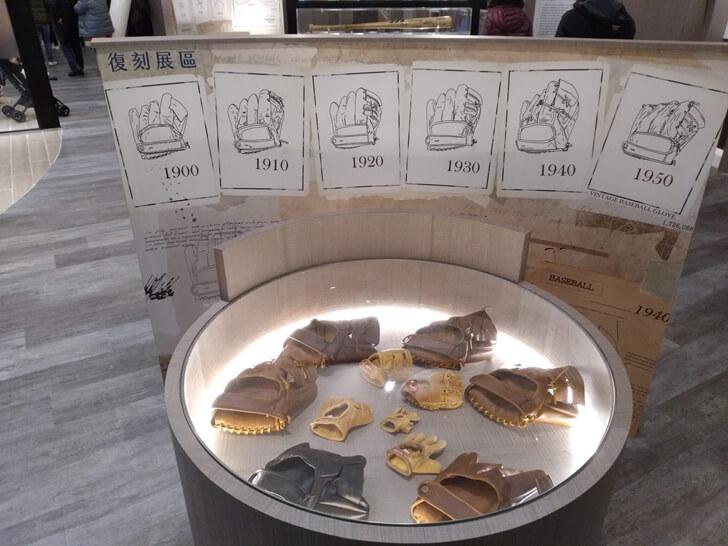 棒球手套展示