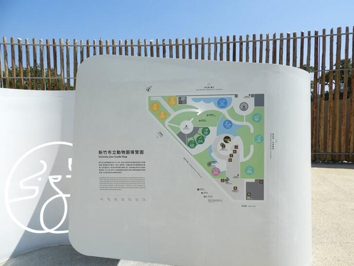 新竹市立動物園的園區配置圖