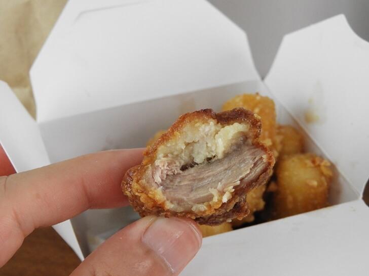 炸雞塊的肉質不是很愛