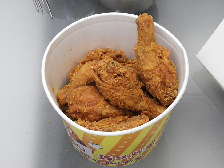 爆Q美式炸雞外帶全家餐炸雞桶