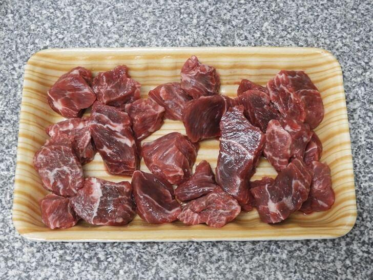 整盒切好的澳洲牛肉塊