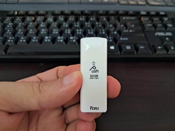 TCELL USB3.2 Gen1 32GB Push 推推隨身碟